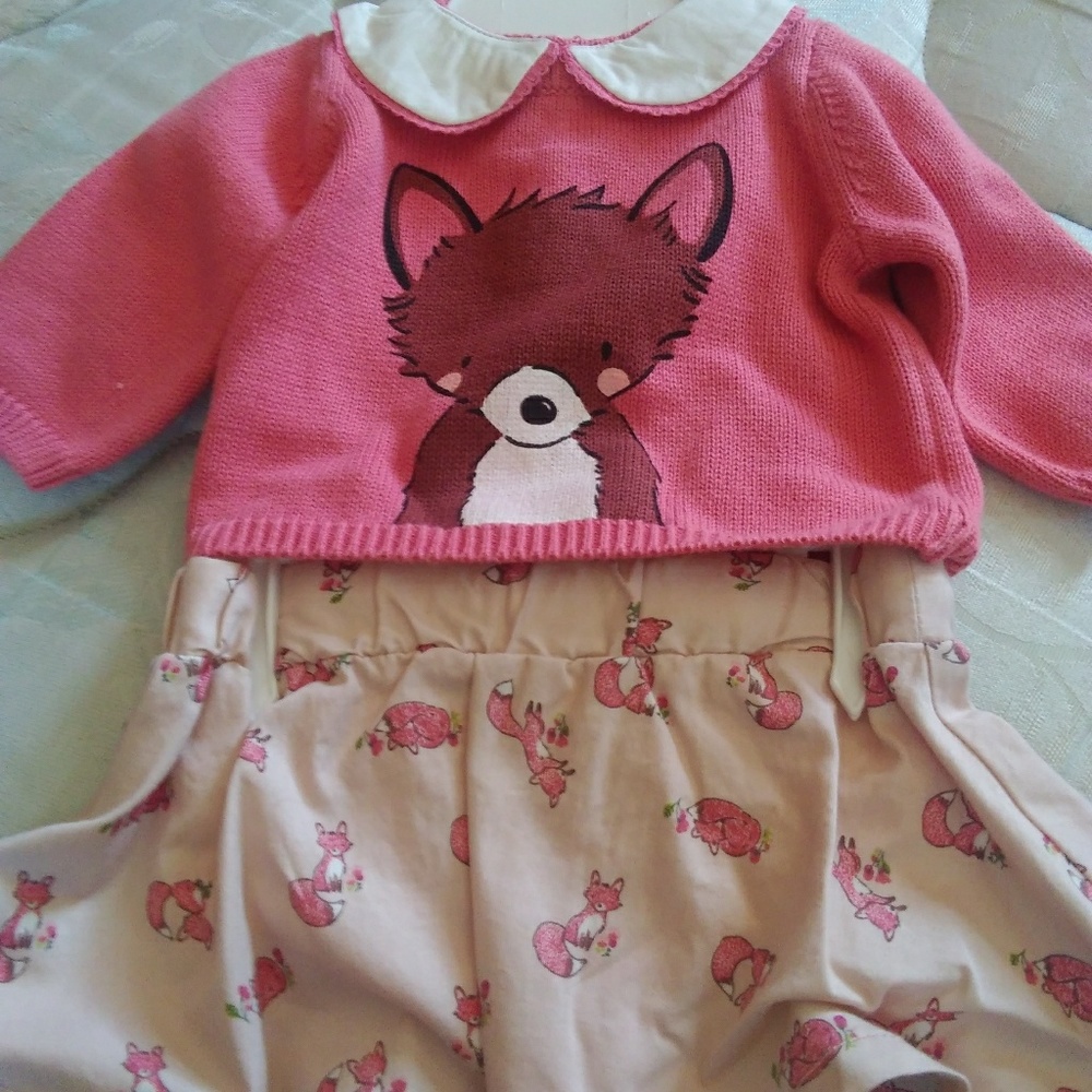 Newborn sweater and skirt set